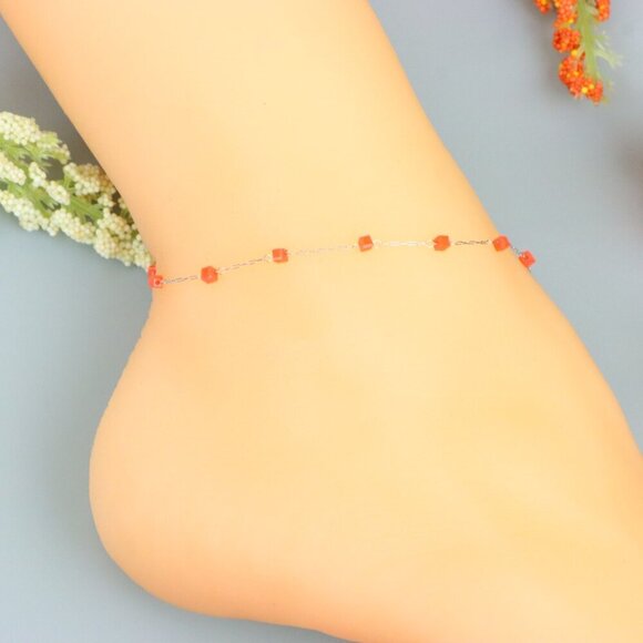 "Handmade Anklet – A Stylish Choice for Women, Thoughtful Gift Idea, EVCH1427 - Picture 1 of 10